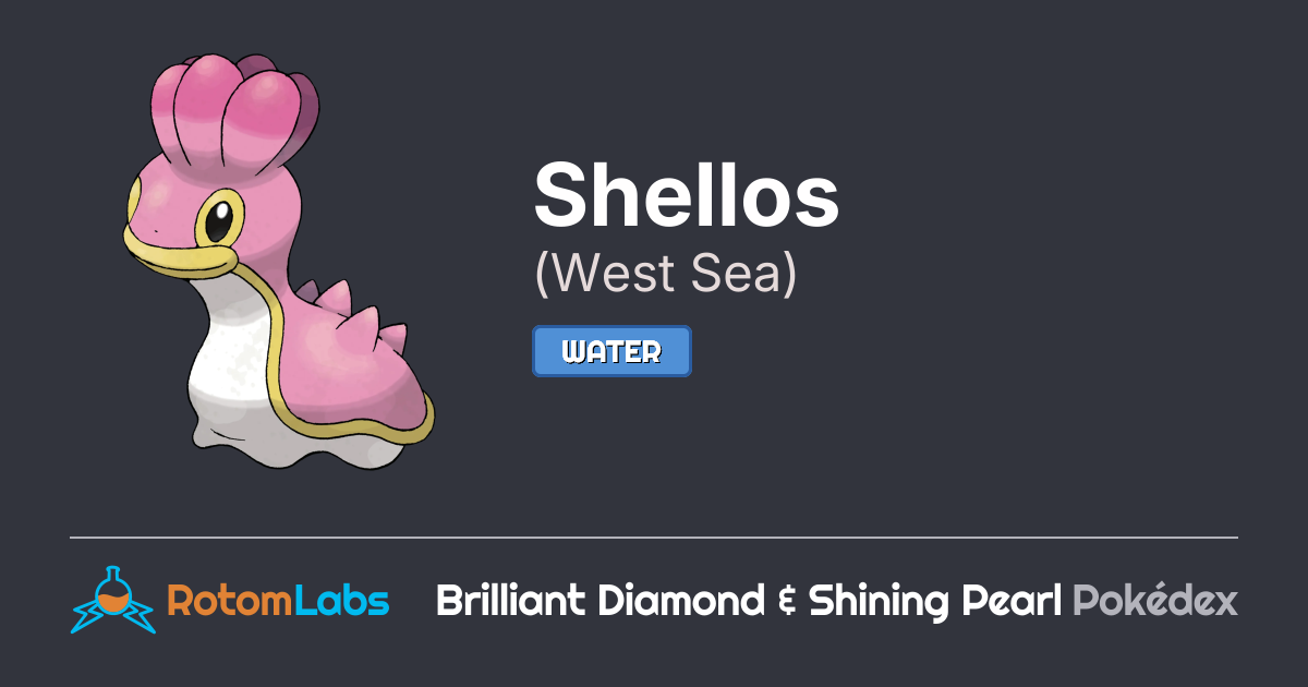 Shellos Diamond West Sea Shellos | RotomLabs Brilliant Diamond & Shining Pearl Pokédex