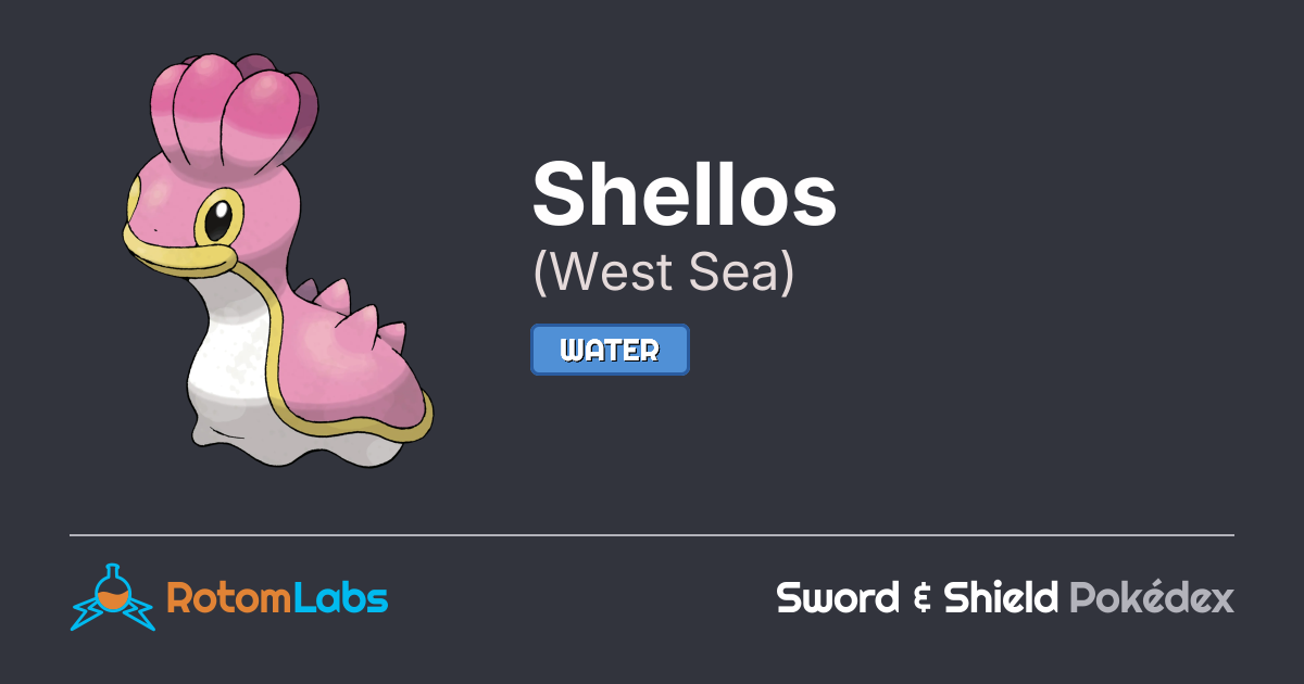 Shellos West West Sea Shellos | RotomLabs Sword & Shield Pokédex
