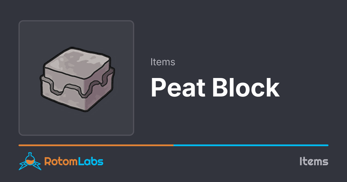 Peat Block - Pokémon Item | RotomLabs