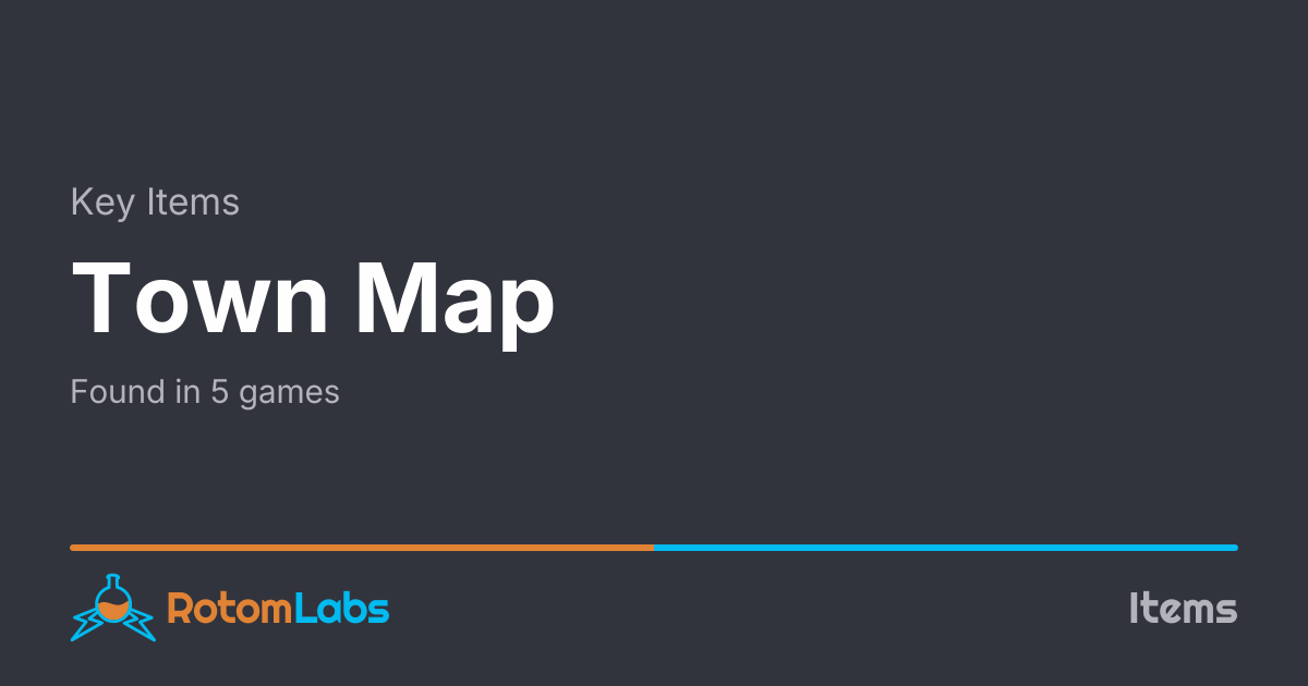 Where to Find Town Map in Pokémon | RotomLabs