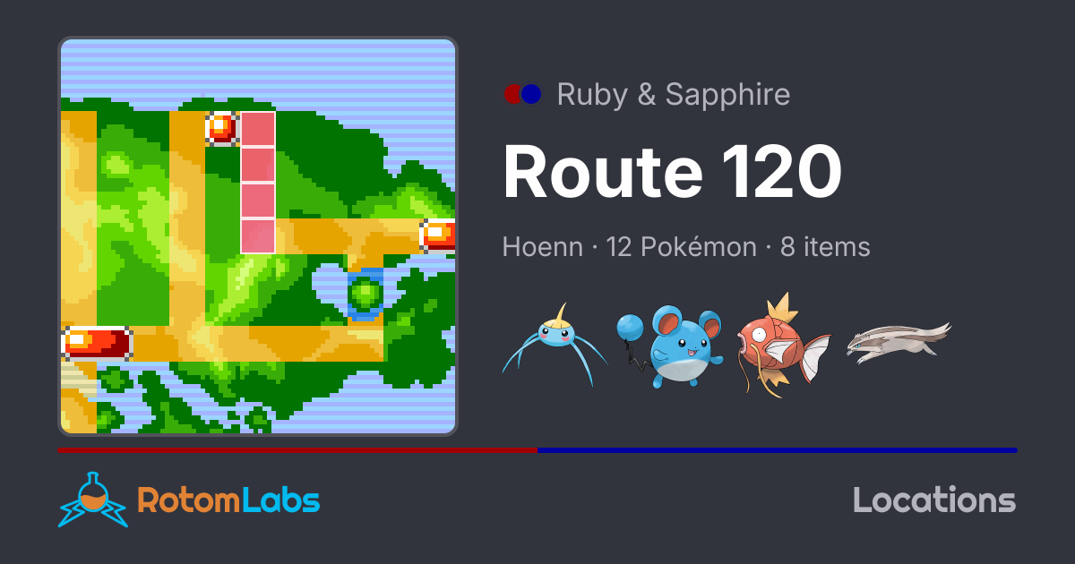 Route 120 - Pokémon Ruby & Sapphire | RotomLabs