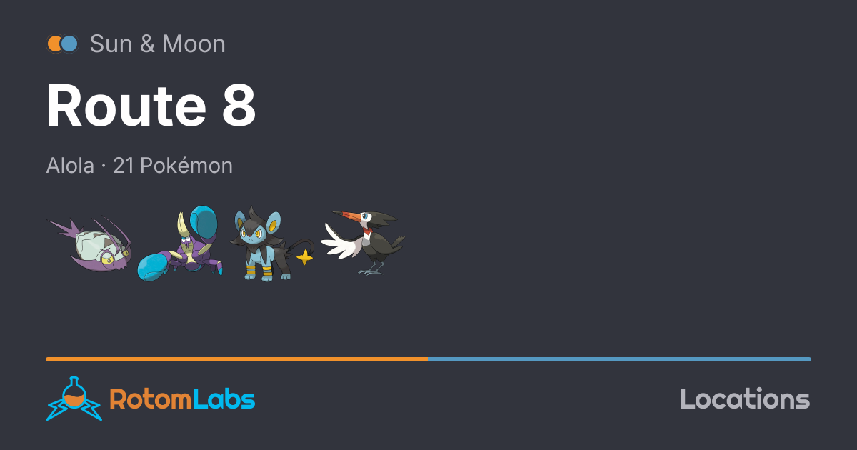 Route 8 - Pokémon Sun & Moon | RotomLabs